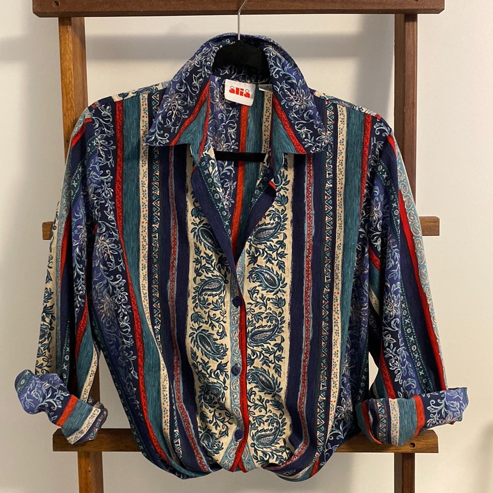Alia Multicolor Striped Blouse